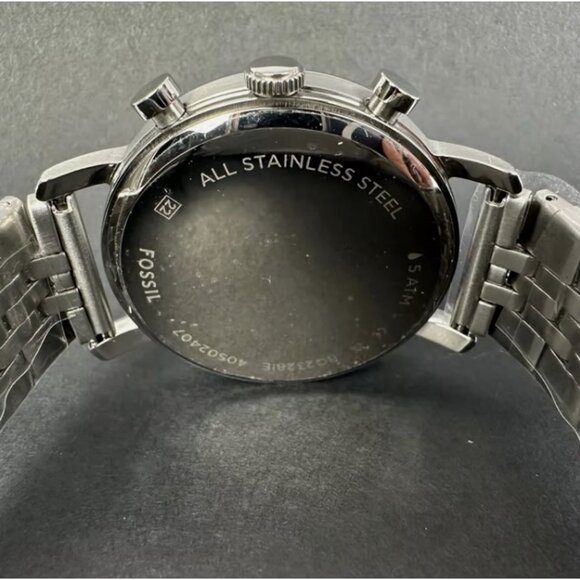 Fossil BQ2328IE Luther Chronograph Stainless Steel Men's Watch - Picture 6 of 8